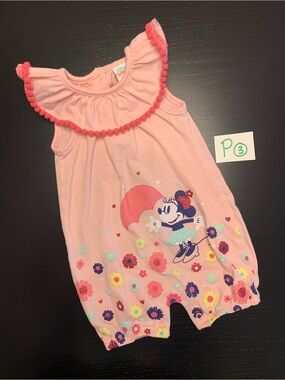 Disney 3-6m Pink Summer Romper